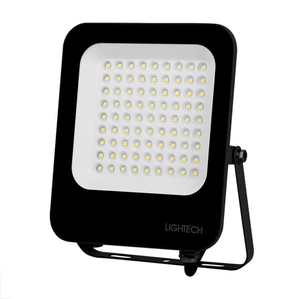 Reflector LED Eco 50W Lightech Negro Luz Fría