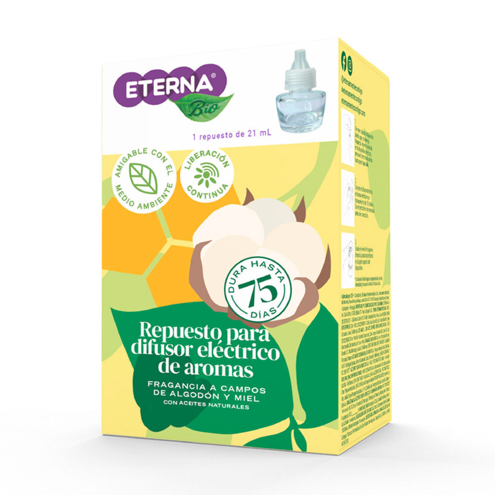 Respuesto ambientador eléctrico Algodón y Miel x1 Eterna