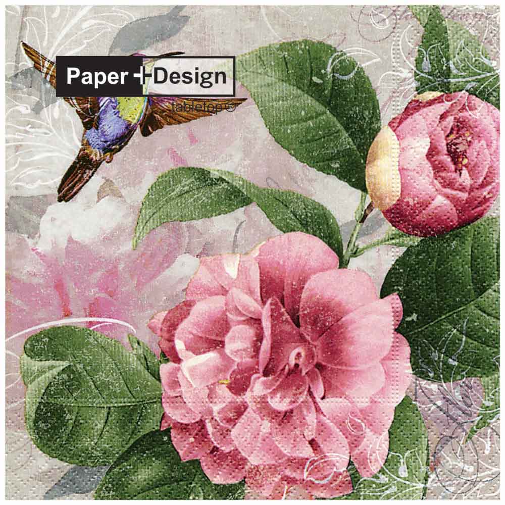 Servilletas Cocktail AHA 25x25cm Dahlias Paquete 20un