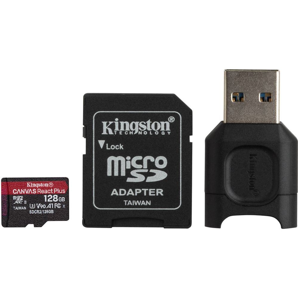 Memoria micro SD 128GB Kingston Canvas React Plus