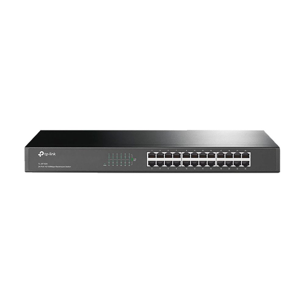 Switch Tl Sf1024 Tp Link con 24 Puertos 10,100 Mb para Rack 19