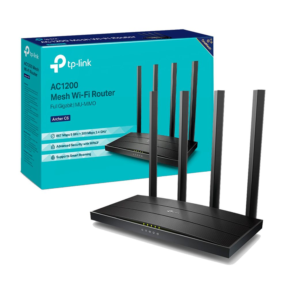 Router Mesh Archer C6 Tp Link Ac1200 Dual Band Gigabit