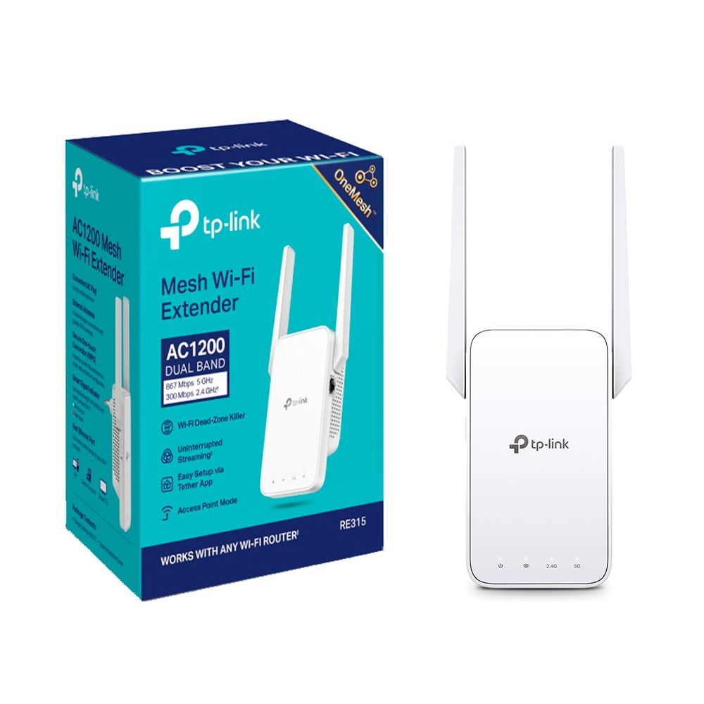 Extensor de Rango Re315 Tp Link Doble Banda 5 Ghz 2,4 Ghz Ac1200
