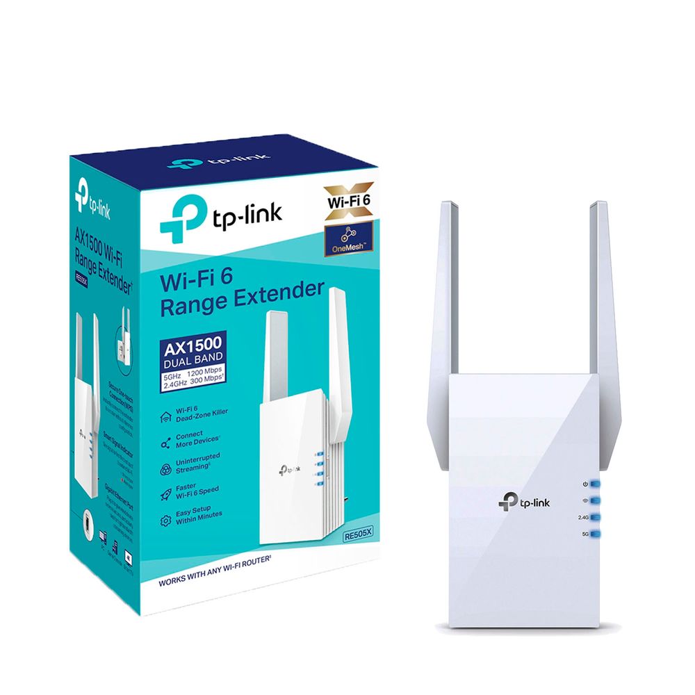 Mesh Wifi 6 Extensor Re505x Tp Link 5 Ghz 2,4 Ghz Ax1500