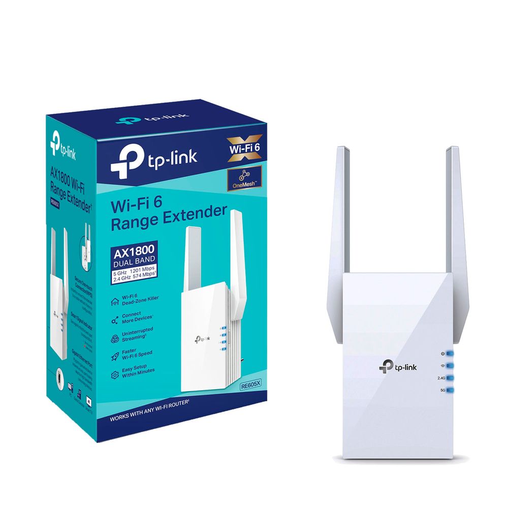 Mesh Wifi 6 Extensor Re605x Tp Link 5 Ghz 2,4 Ghz Ax1800