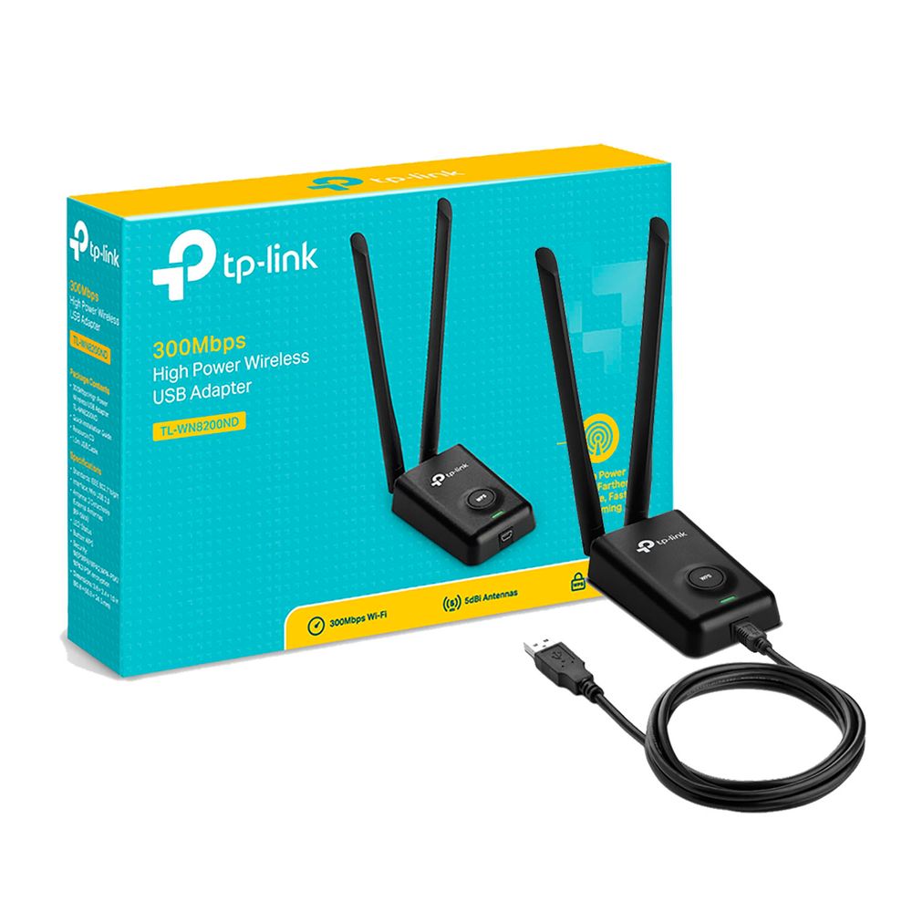 Adaptador Usb Inalámbrico Tl Wn8200nd Tp Link 300mbps