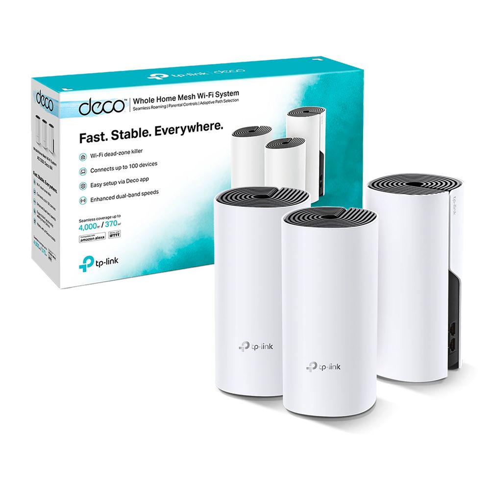 Mesh Sistema Wifi Deco M4 3 Pack Tp Link Ac1200 5 Ghz 2,4 Ghz