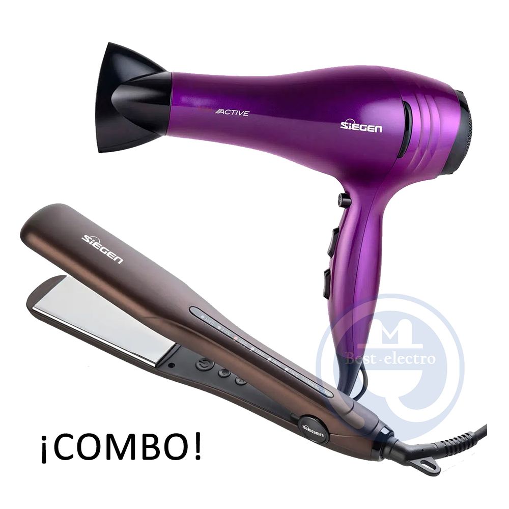Sg 4750 Plancha De Pelo Siegen Morada Plancha Marca Siegen