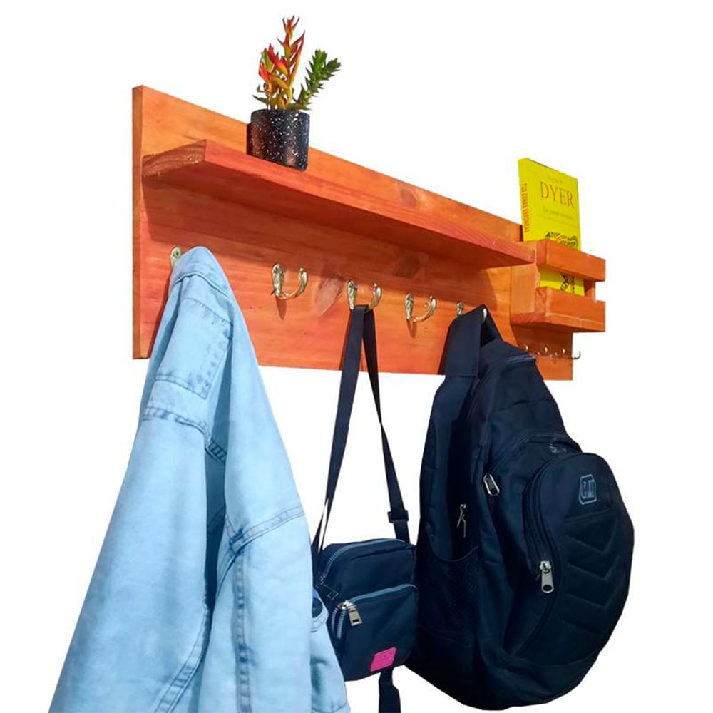 Perchero Empotrable Lauren de Madera Reciclada Acabado Roble I