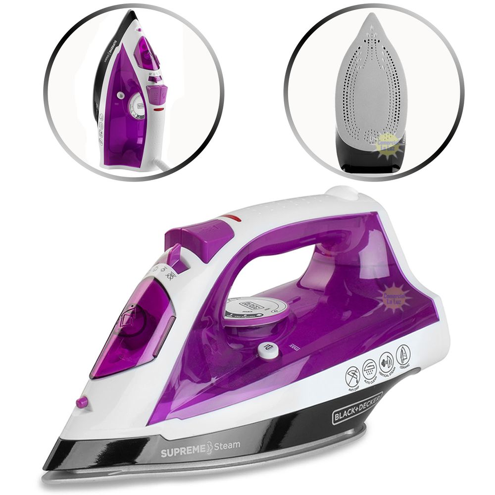 Plancha Supreme Steam Blackdecker IR23960 1200W