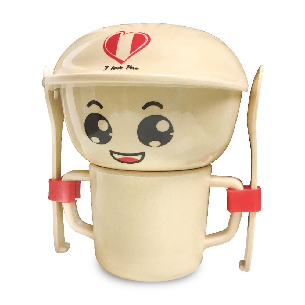 Vajilla Infantil de Fibra de Bambú Marca Munaiqui Para Bebés