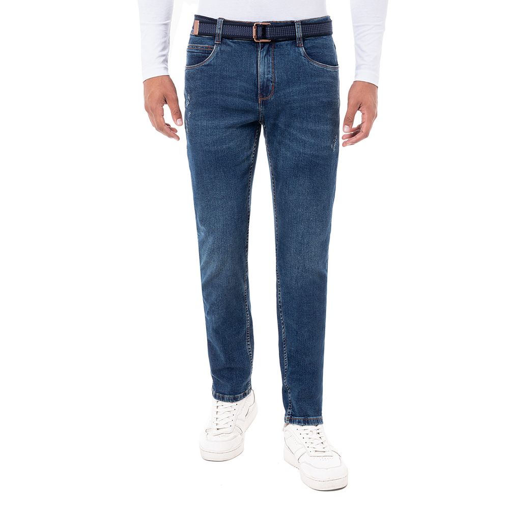 Pantalon Clasico Denim Stretch Hombre Merdwin Total Stone Black St. 38 I  Oechsle - Oechsle