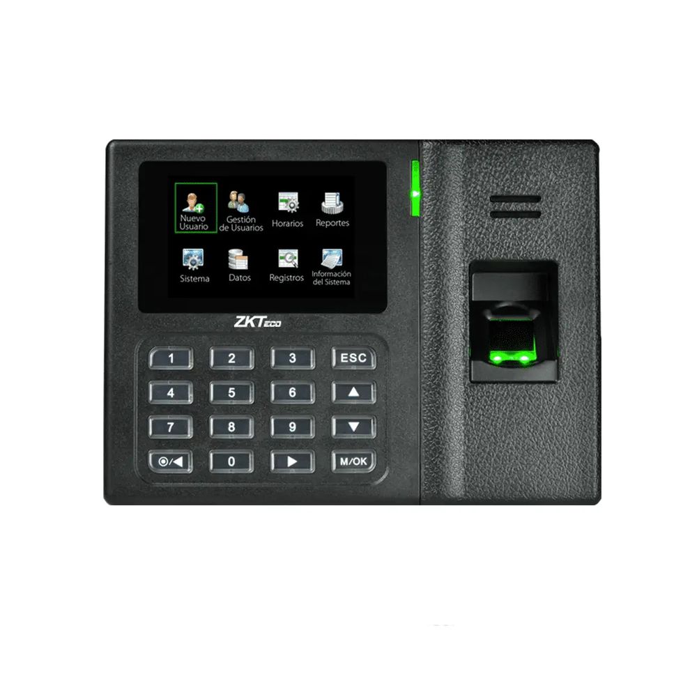 Control de Tiempo y Asistencia Zkteco Zklx14 con Lector de Huella y Tarjeta