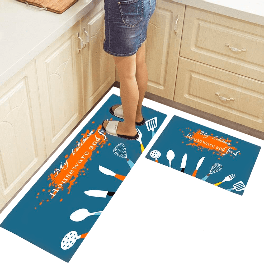 Ripley - PACK X 2 ALFOMBRA DECORATIVA TAPETE ANTIDESLIZANTE COCINA Y HOGAR