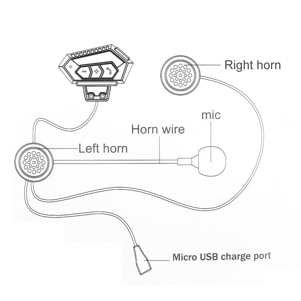 Audifonos Bluetooth para Casco Moto Auriculares Inalambrico manos libres  BT12 - Promart