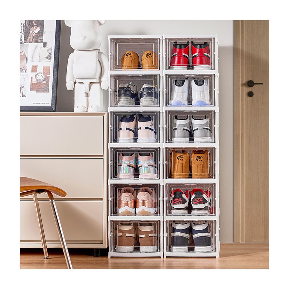 Organizador Estante Plegable de Zapatos Gris I Oechsle - Oechsle