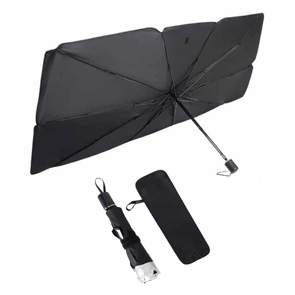 Parasol Interior Parabrisas Auto Tipo Sombrilla Plegable Protección UV