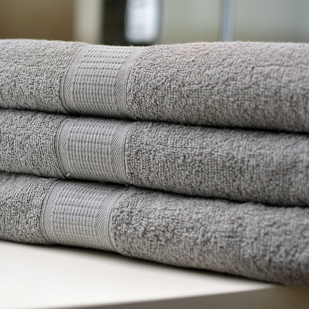 Toalla de Baño 140 x 70 Multitoallas Plomo de 400 Gr