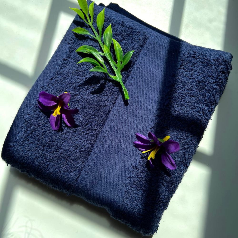 Toalla Mediana 120 x 60 Multitoallas Azul Marino de 450 Gr