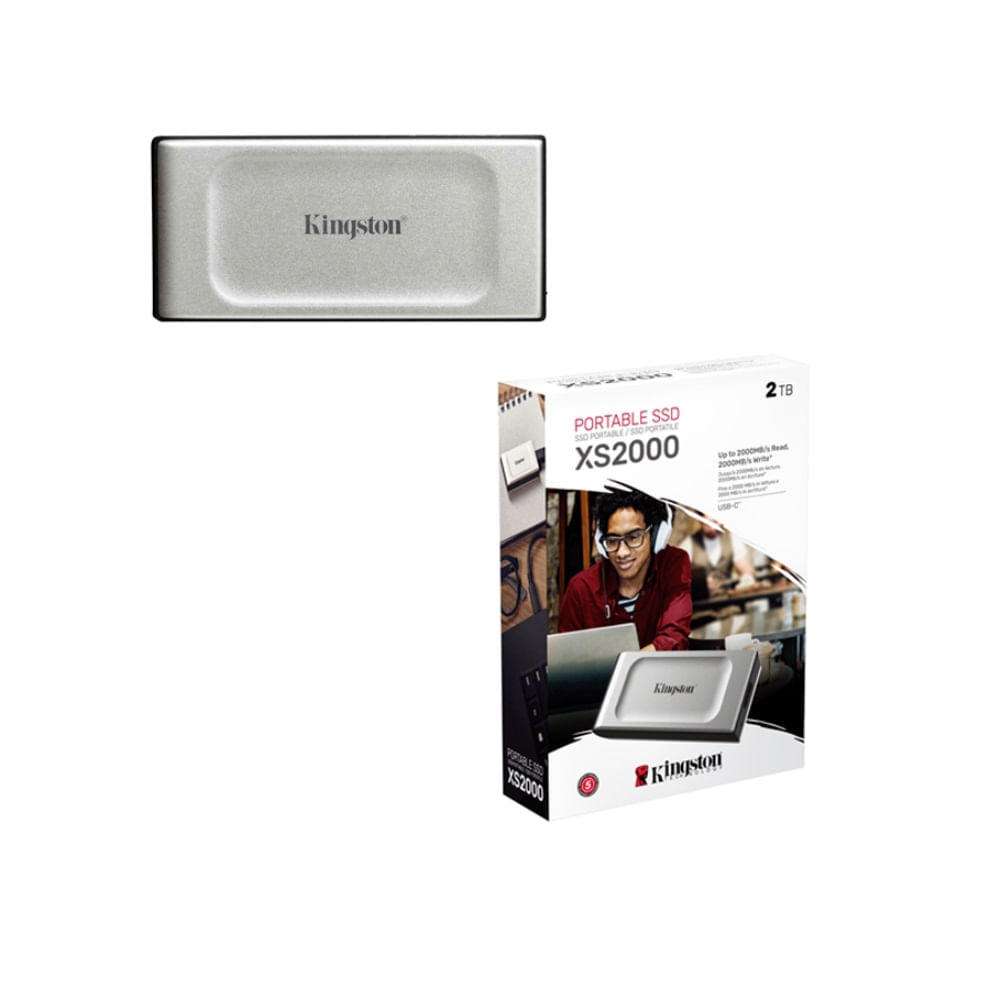 Disco SSD Externo Kingston XS2000 2TB USB 3.2 Gen 2x2 Tipo-C