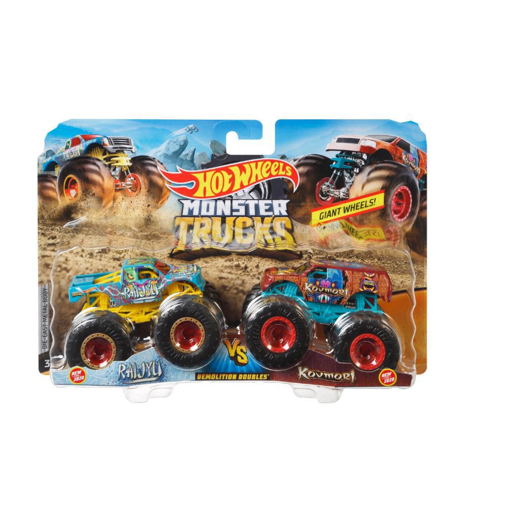 Monster Trucks Juguete Sorpresa Hot Wheels 2-Pack 1:64 FYJ64