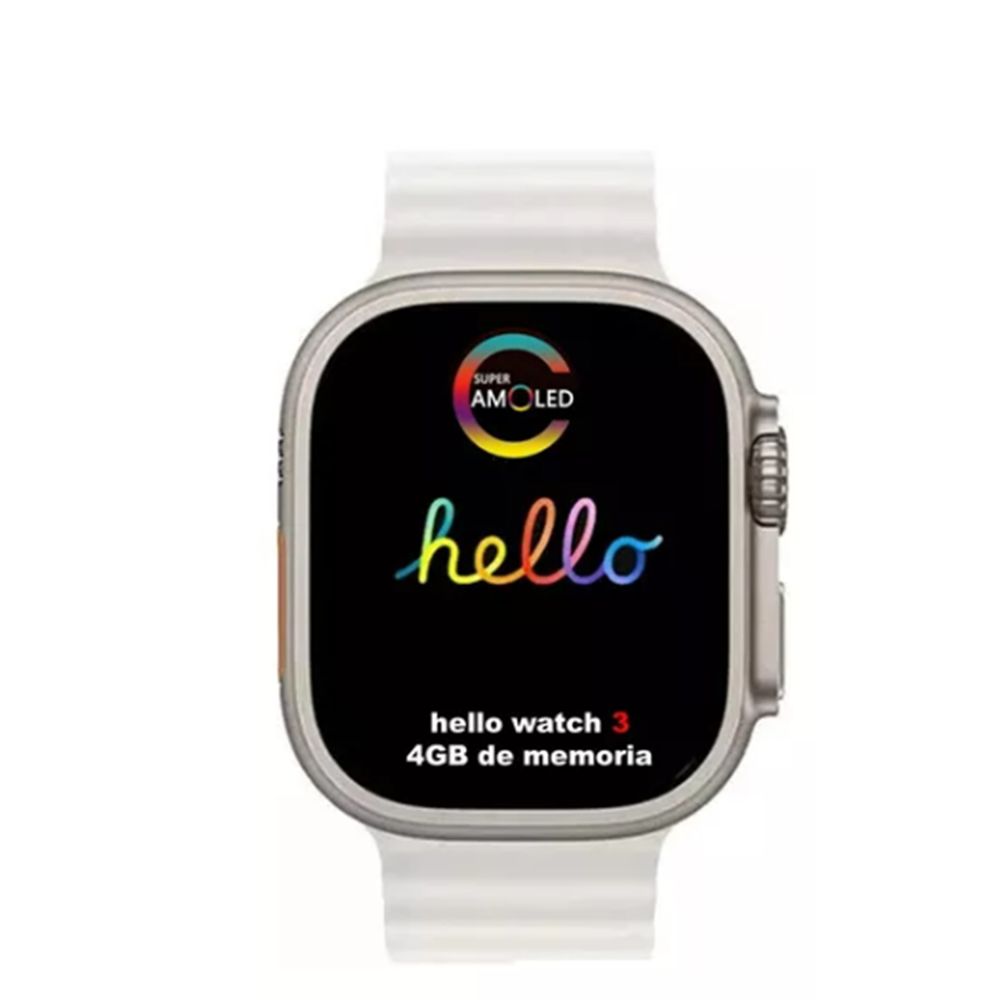 Smartwatch Hello Watch 3 Negro 4GB Amoled Acuatico