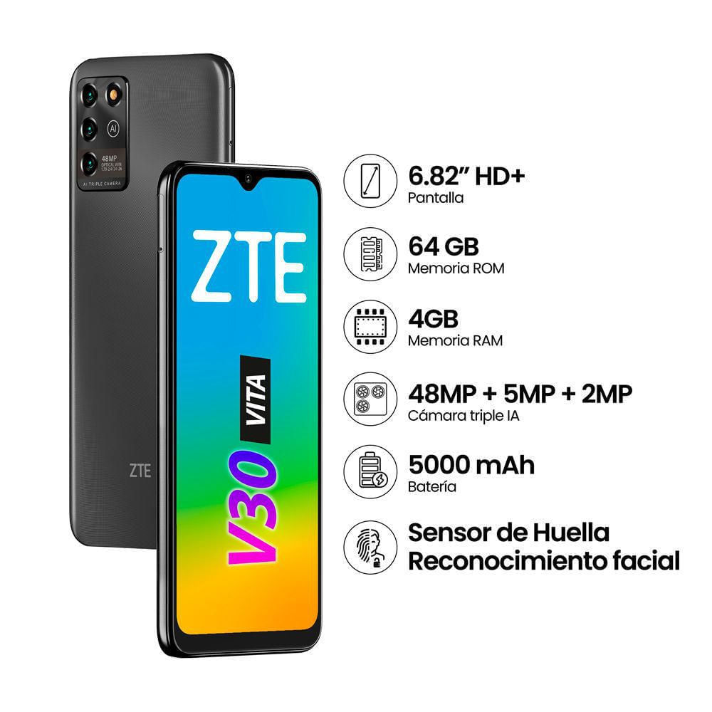 Celular ZTE Blade V30 Vita 6.82" 4GB RAM 64GB Gris
