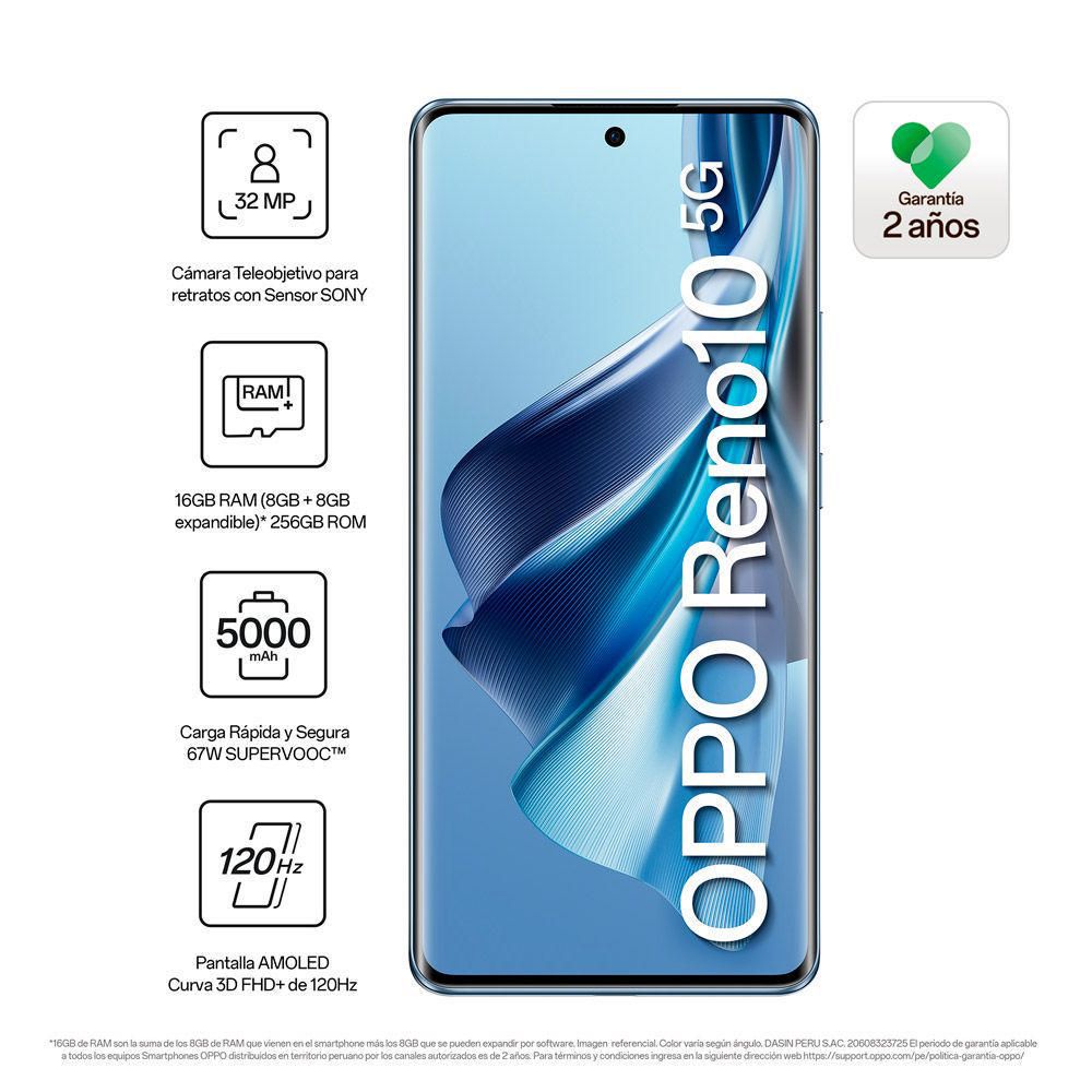 Celular Oppo Reno 10 8+256GB
