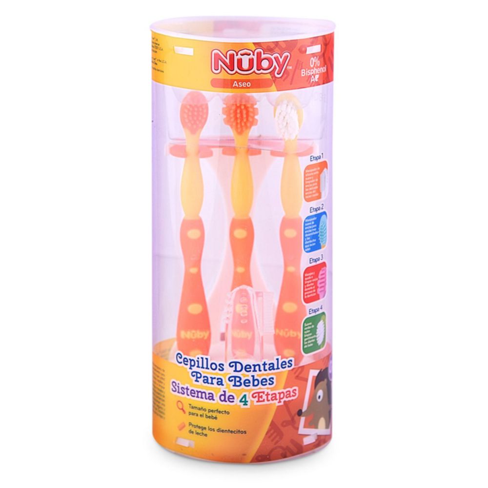 Set de cepillos dentales Nuby para bebé