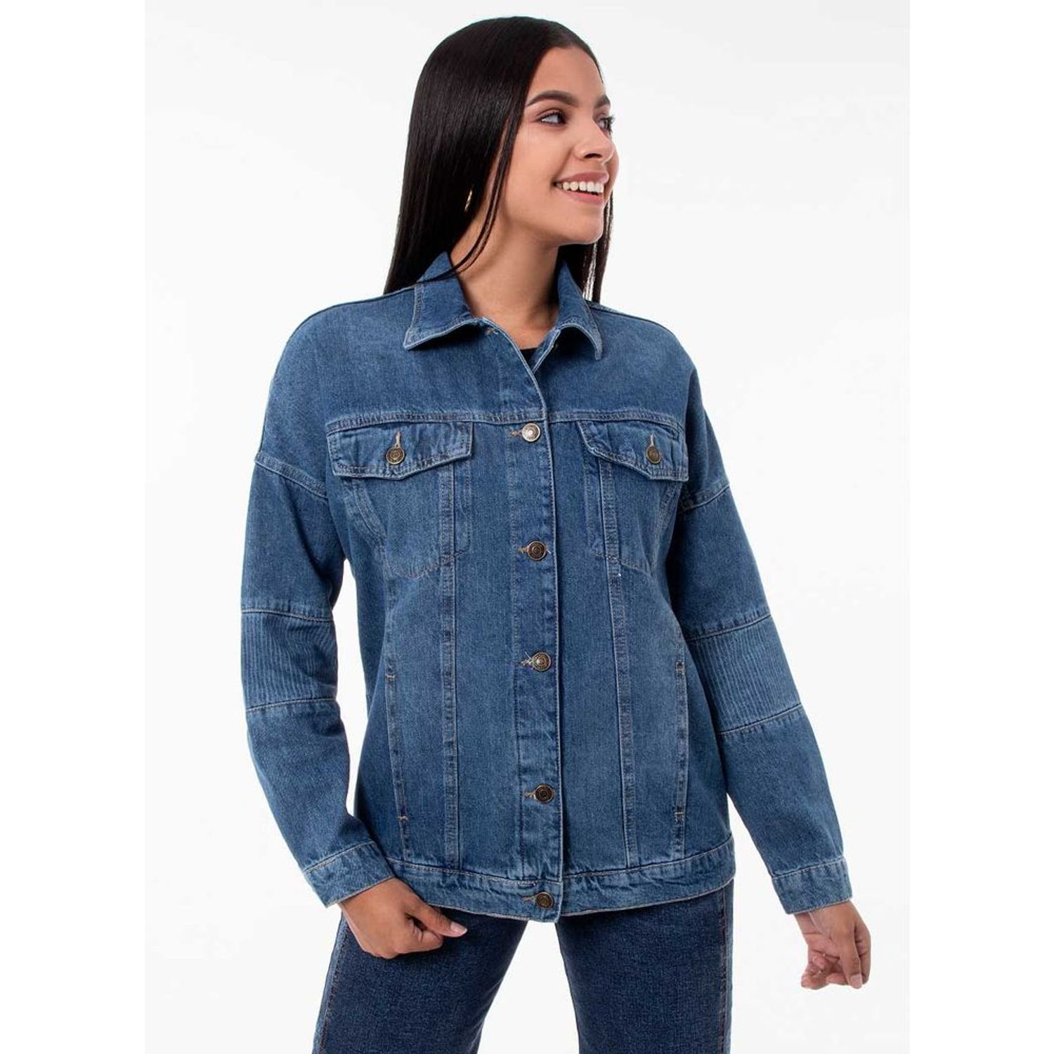 Casaca Denim Mujer Fatosh Stone Blue Hb M I Oechsle