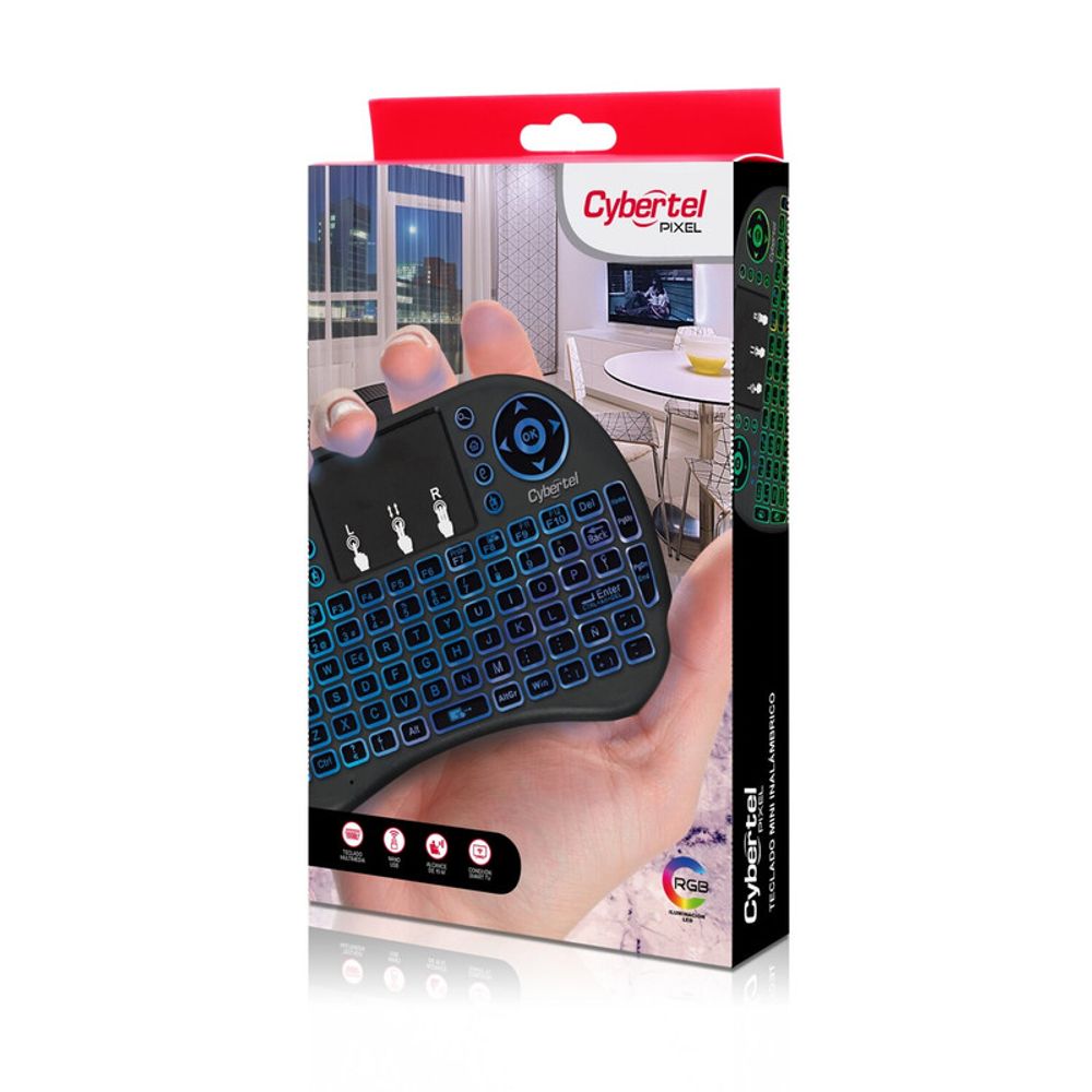 Teclado best sale inalambrico cybertel