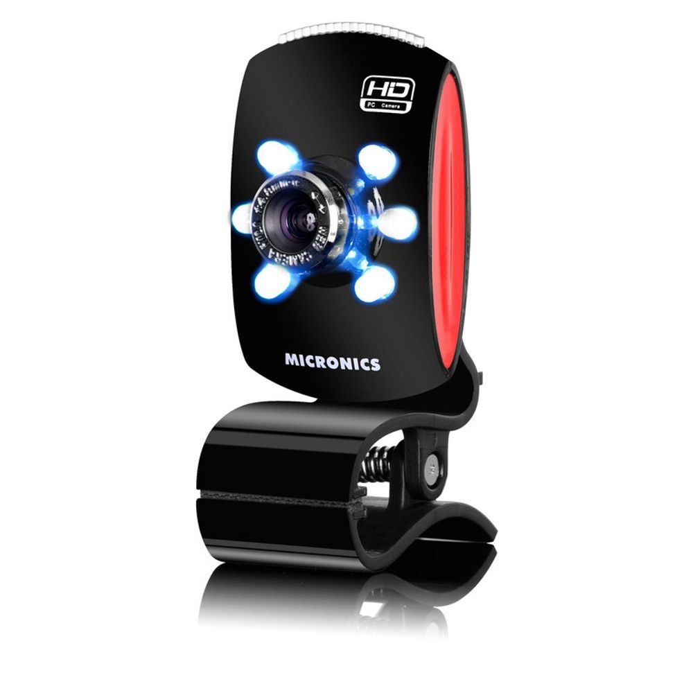 Cámara Web con Micrófono Led Rojo Micronics Othelo W360