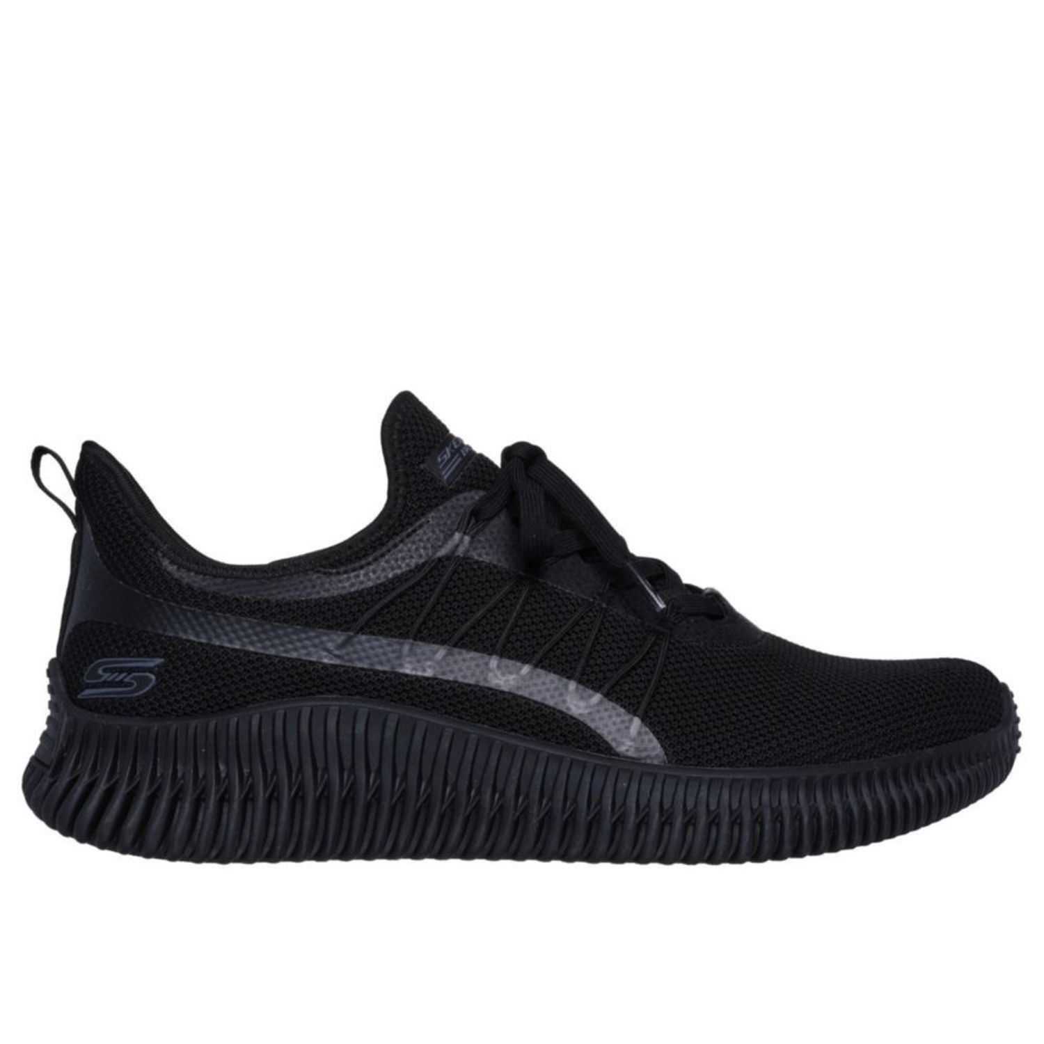 Zapatos skechers hombre negro cheap 2019