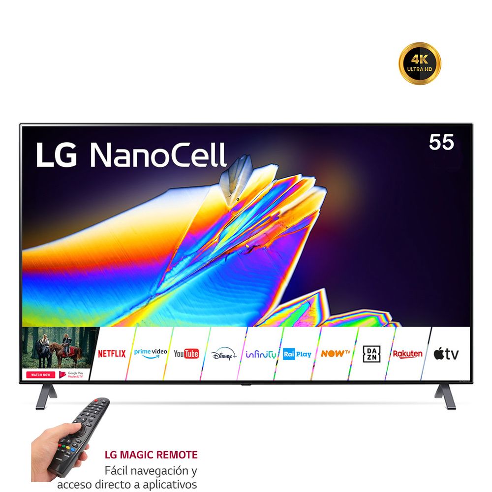 Televisor LG NanoCell 55" UHD 4K ThinQ AI 55NANO77SRA