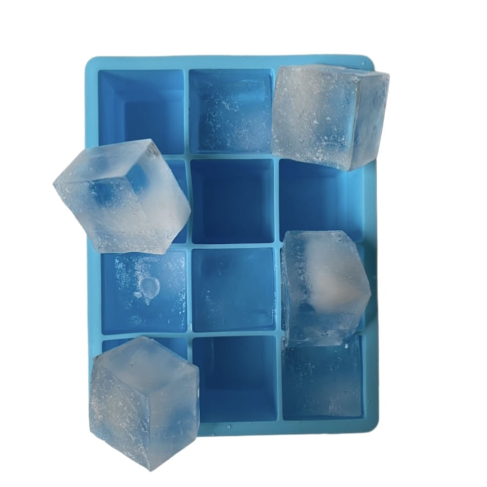 KIOXX Cubeta De Hielo De Silicona 8 Cavidades Celeste celeste