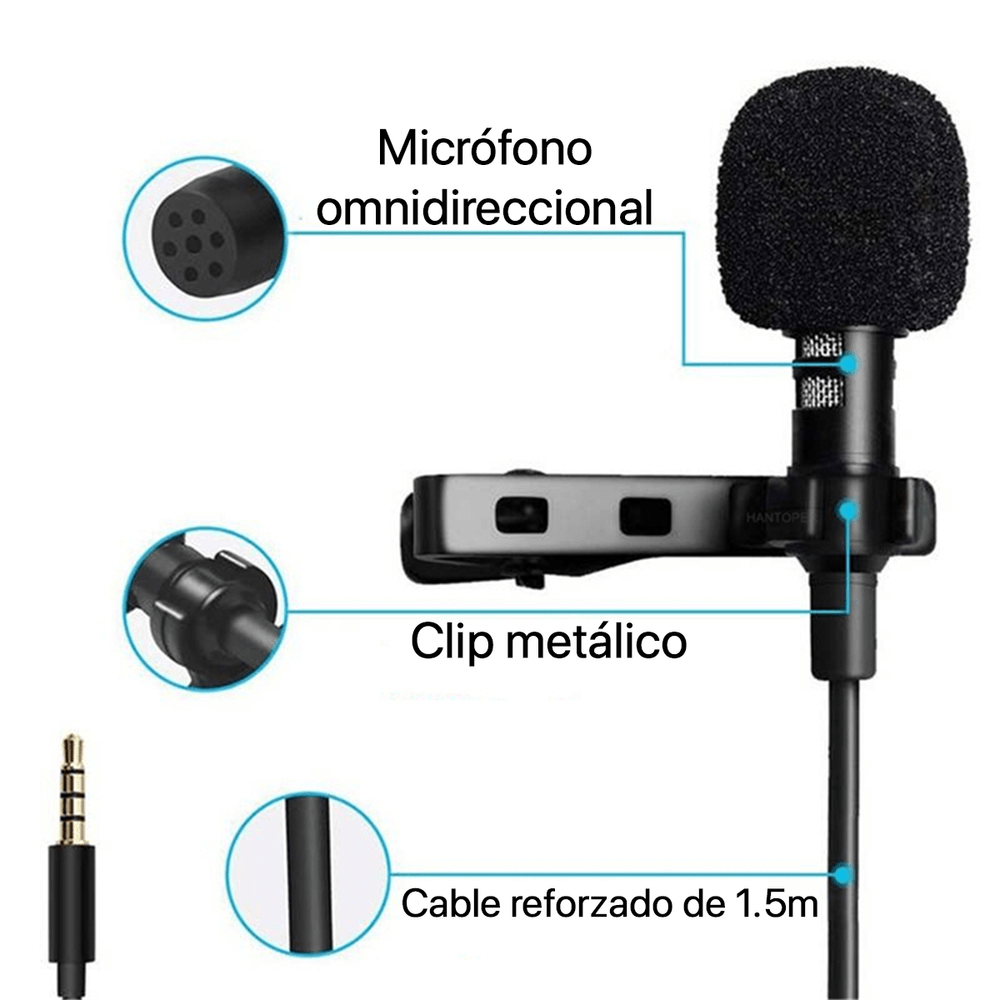 Microfono Inalambrico Solapero Pechero Celular Android I Oechsle