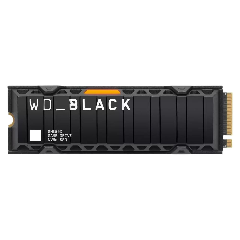 Disco Sólido WD Black SSD 1TB SN850X Disipador Gaming Gen4 PCIe WDS100T2XHE