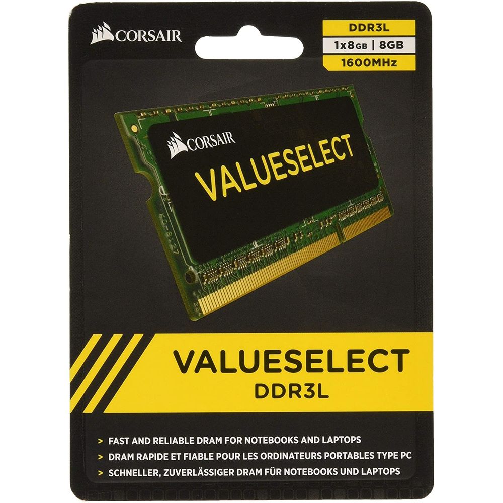 Memoria RAM Corsair 8GB DDR3 SODIMM 1600MHz CL11 CMSO8GX3M1C1600C11