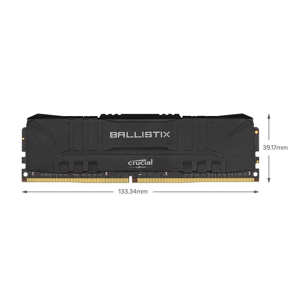 Memoria RAM Crucial Ballistix 8GB 2 x 4GB DDR4 2400 MHz UDIMM Gaming PC4 19200 CL16 - BL2K4G24C16U4B