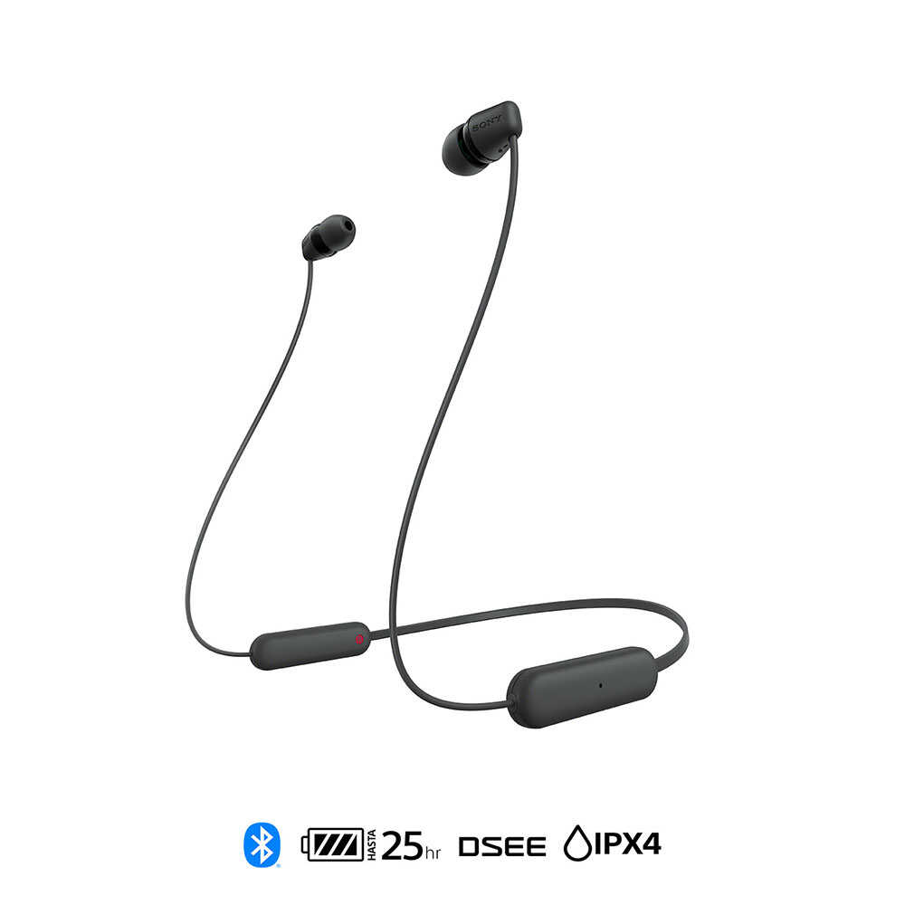 Audífono In Ear Bluetooth Sony WI-C100/BZ UC Negro Oechsle