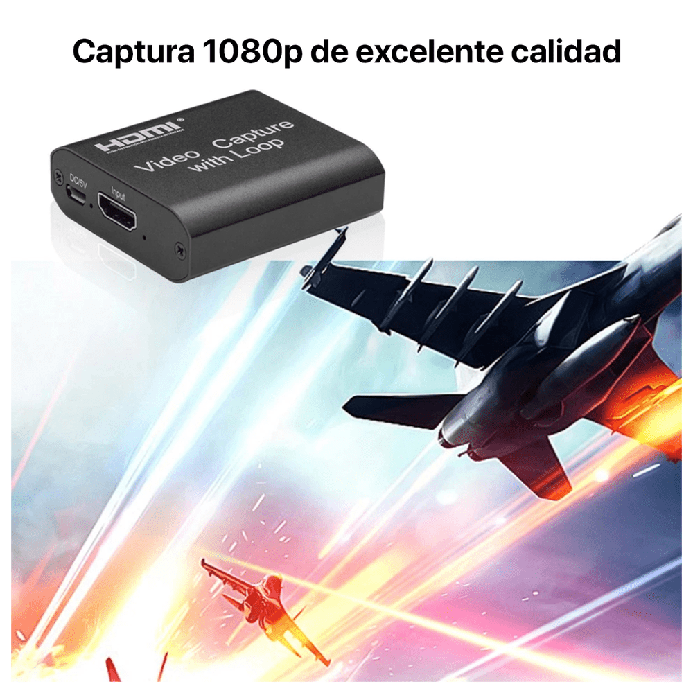 Capturadora de Video USB 3.0 HDMI 1080P con Loop Out - Promart