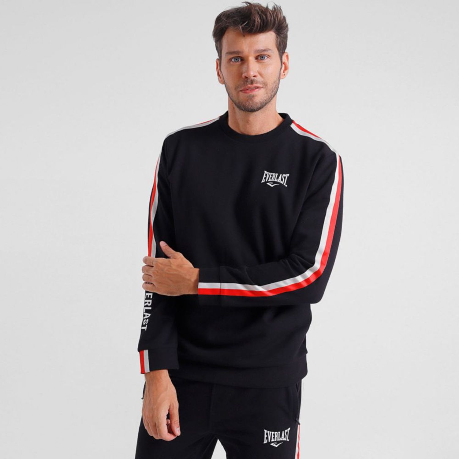 Polera Deportiva para Hombre Everlast Jab Ehw2290 Negro