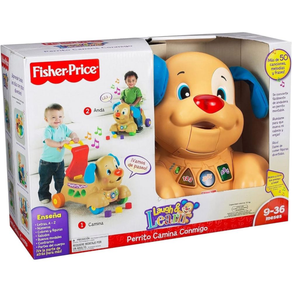 Perrito Camina Conmigo Fisher Caminadora Montable Fisher Price