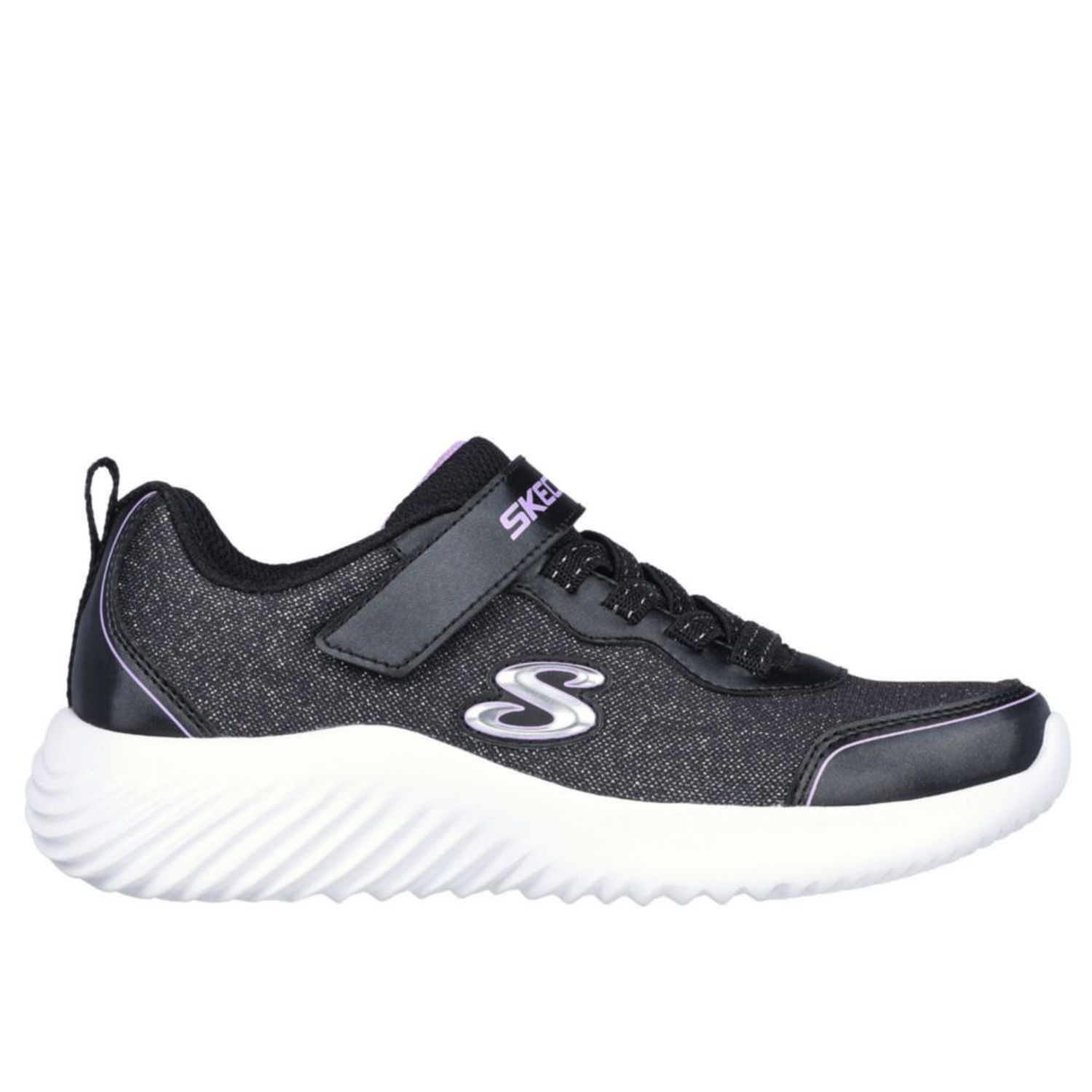 Zapatos deportivos skechers para hotsell niña negro