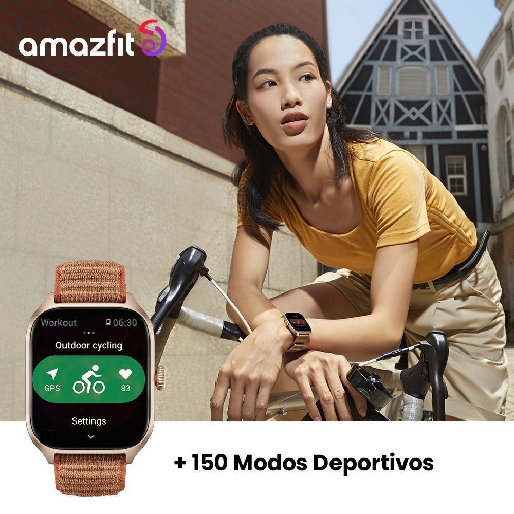 Amazfit GTS 4 Smartwatch Alexa Reloj Deportivo con Seguimiento GPS preciso  150 Modos Deporte 1,75