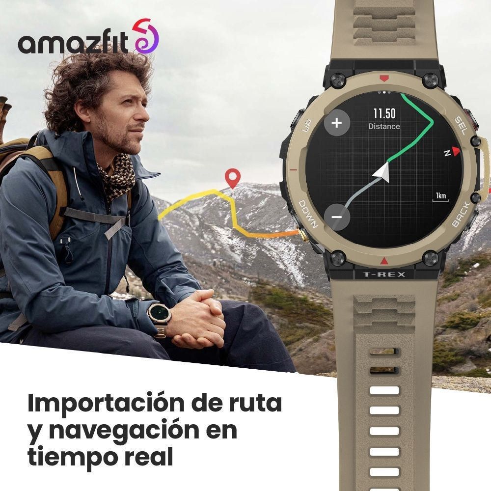 AMAZFIT Smartwatch Amazfit T Rex 2 Reloj Inteligente - Negro