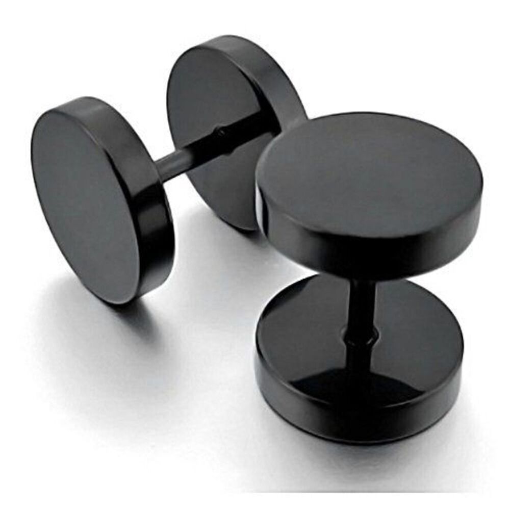 Aretes Piercing de Moda Unisex Punk Rock Negro - Oechsle