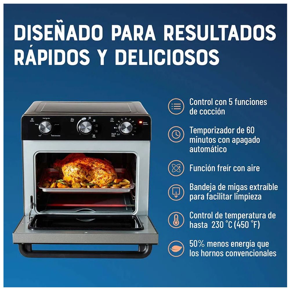 Horno con Freidora de Aire Oster® TSSTTVMAF1NS 22L I Oechsle - Oechsle