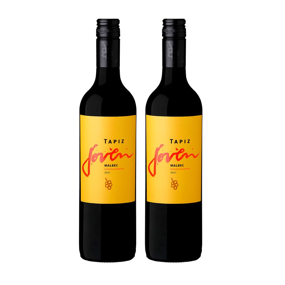 Vino Tapiz Joven Malbec 750 ml (x2)