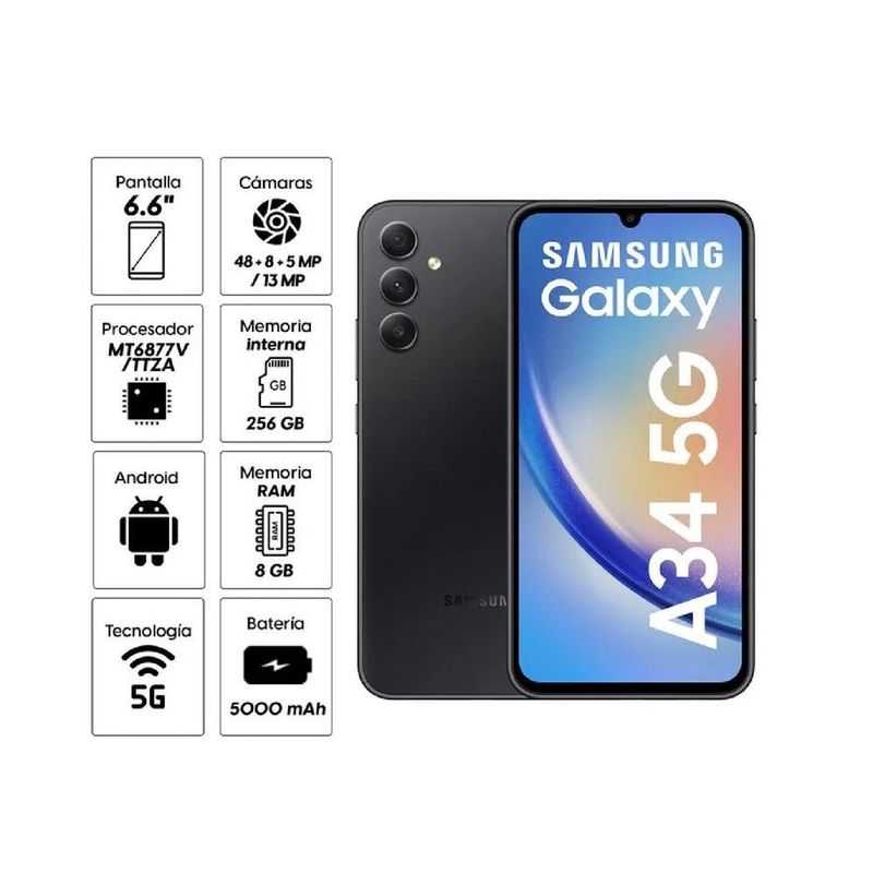 Samsung Galaxy A34 5G 6GB + 128GB - Verde I Oechsle - Oechsle